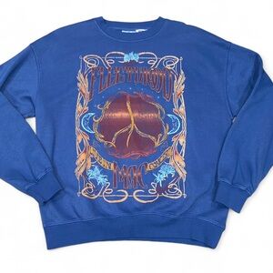 Fleetwood Mac Blue Graphic Crewneck Sweater